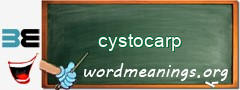 WordMeaning blackboard for cystocarp